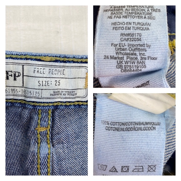 FREE PEOPLE Tattooed Print Ripped Boyfriend Jean - Picture 12 of 16